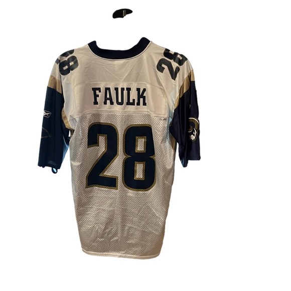 NFL football Jersey Marshall Faulk Rams authentic XL vintage #28 Reebok number28 - Picture 2 of 11